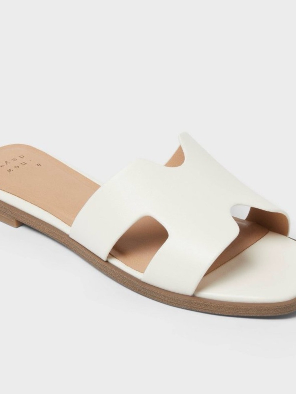 a new day White Nina Slide Sandals size 7.5